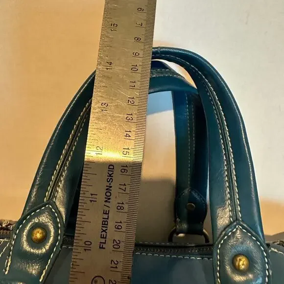 Coach Navy and Cream Satchel - Picture 10 of 14